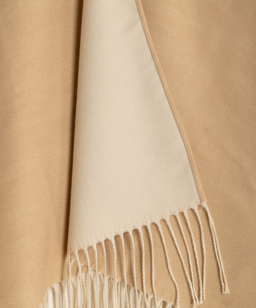 Echo Double-face Ruana In Neutral