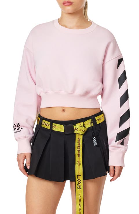Logo Graphic Crop Sweatshirt