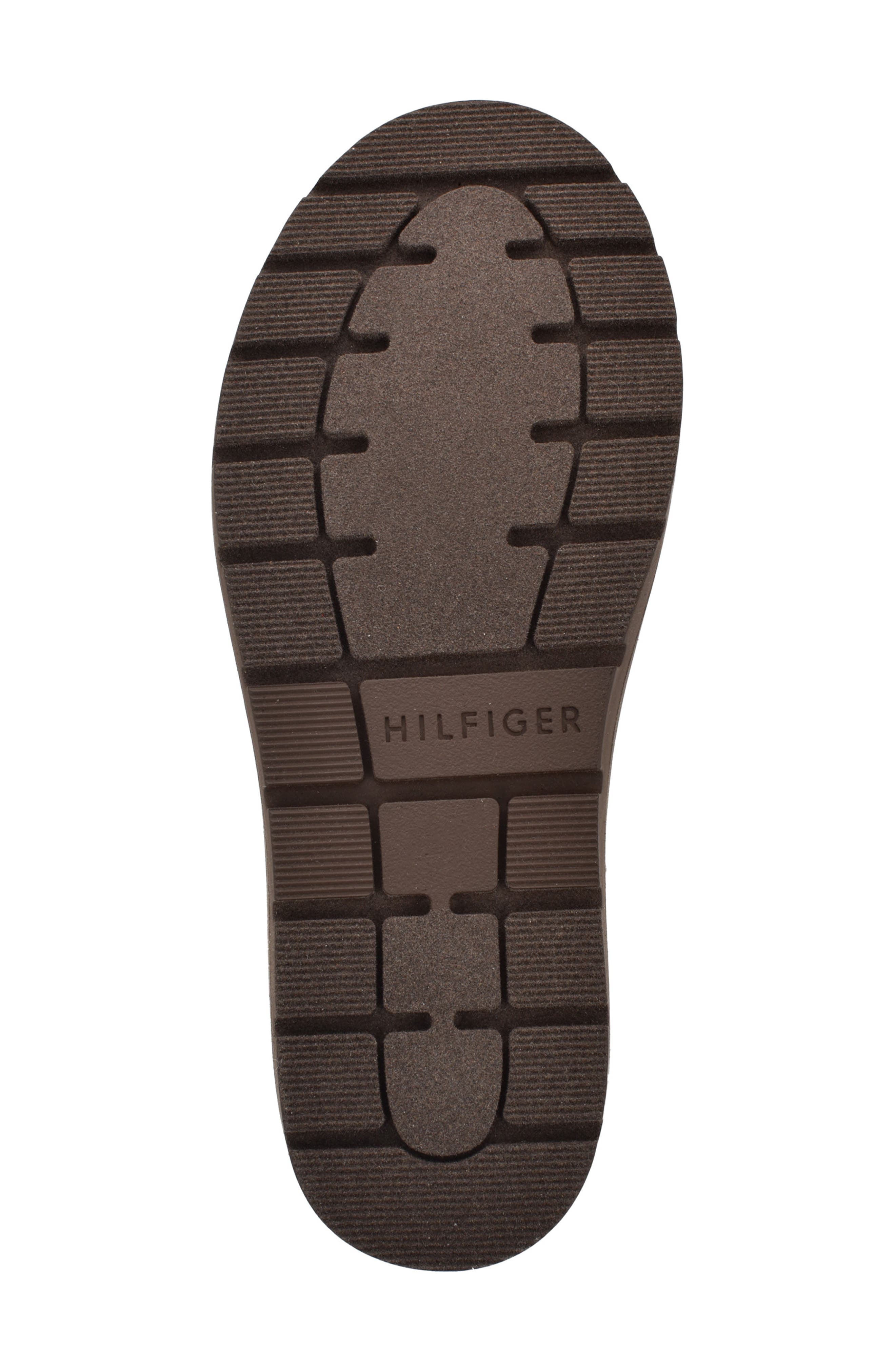 Tommy Hilfiger Peleiz Faux Shearling Cuff Platform Bootie, Alternate, color, Dark Brown Suede Shearling