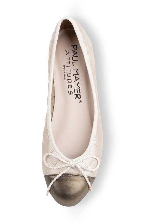 Paul Mayer Best Cap Toe Quilted Ballet Flat