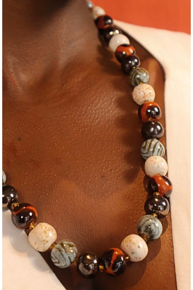 Earth Collection - African Gold Necklace - 22'', Alternate, color, Multi