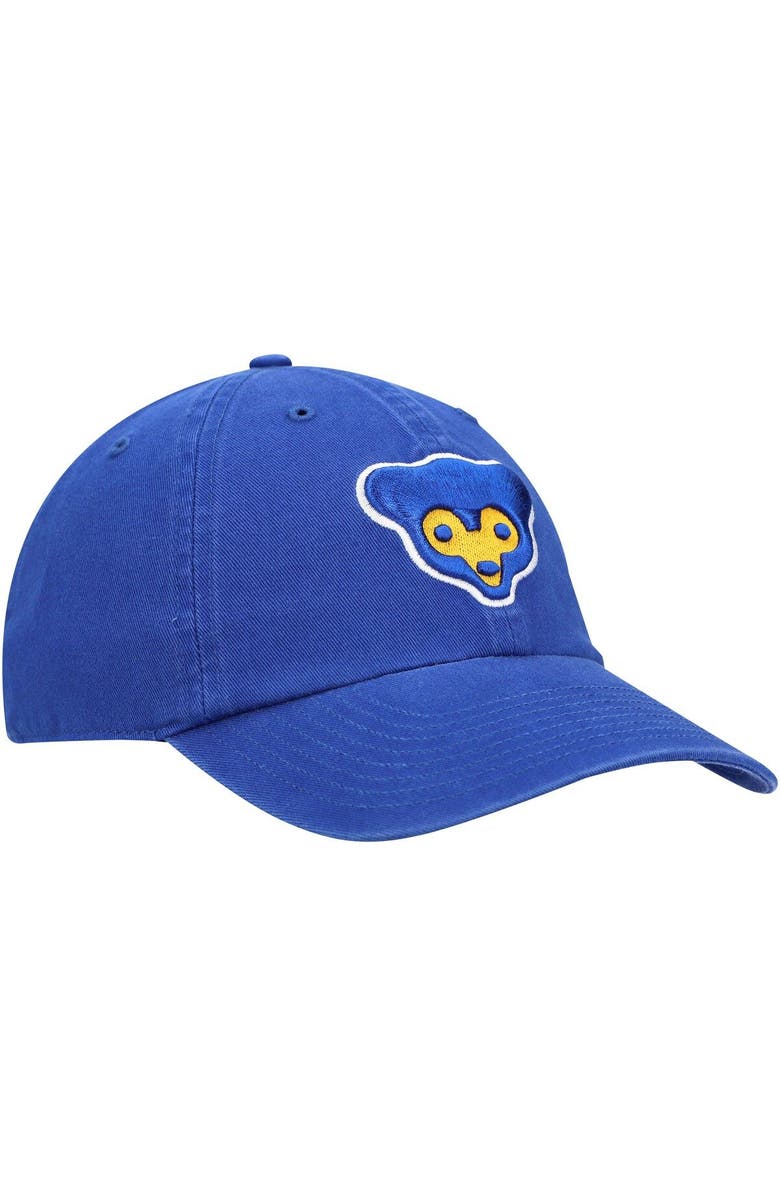 '47 Men's '47 Royal Chicago Cubs Logo Cooperstown Collection Clean Up Adjustable Hat, Alternate, color, Royal