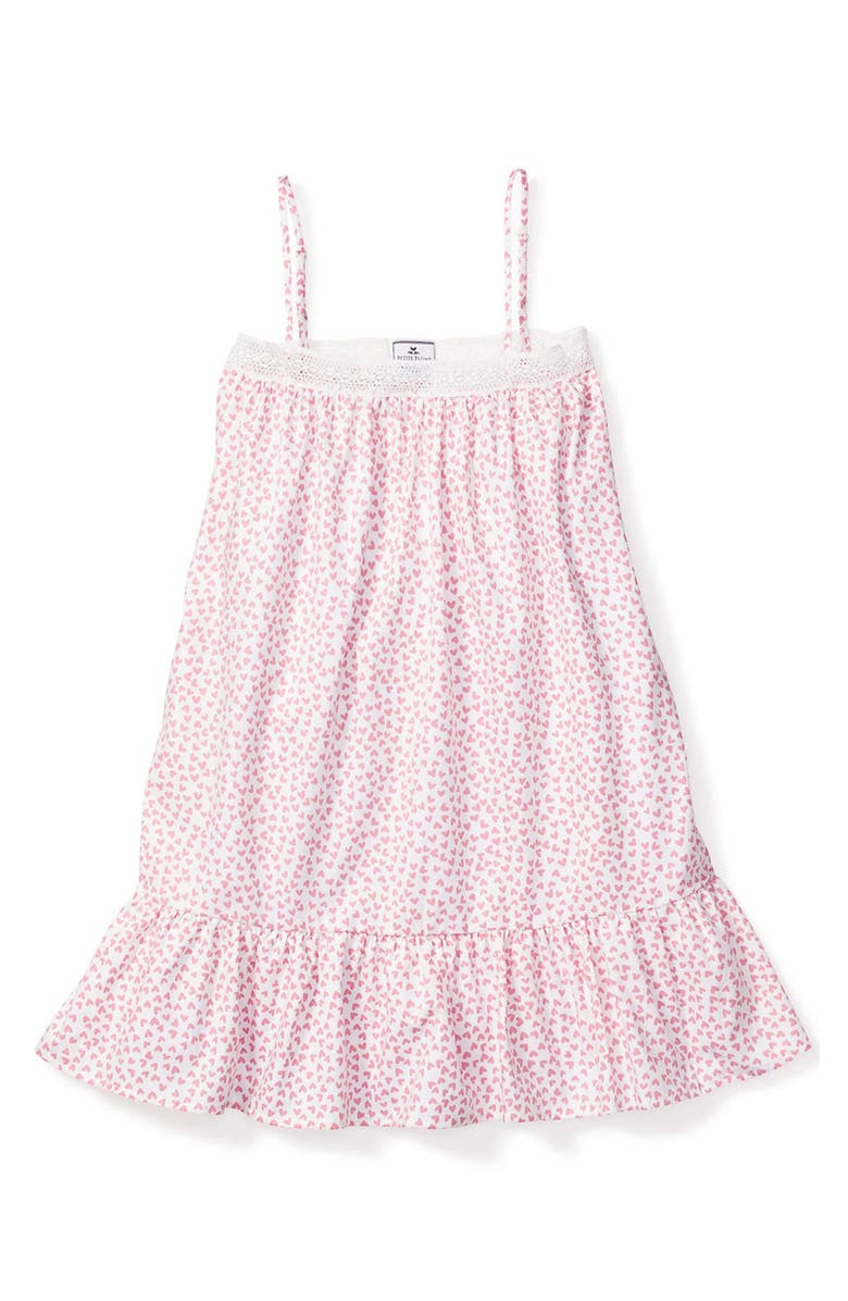 Petite Plume Kids' Lily Sweethearts Nightgown, Main, color, 
