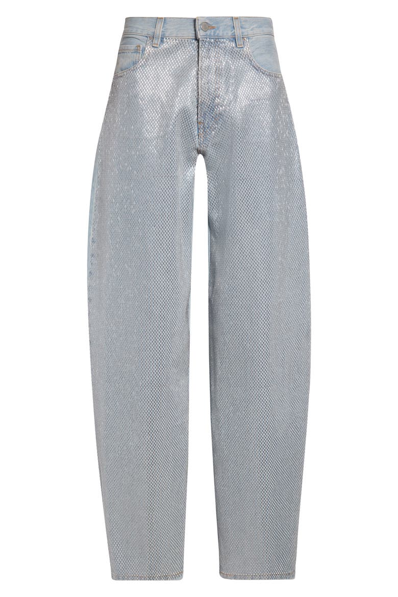 Bibi Crystal Embellished Balloon Leg Jeans, Alternate, color, STAPLED BLUE