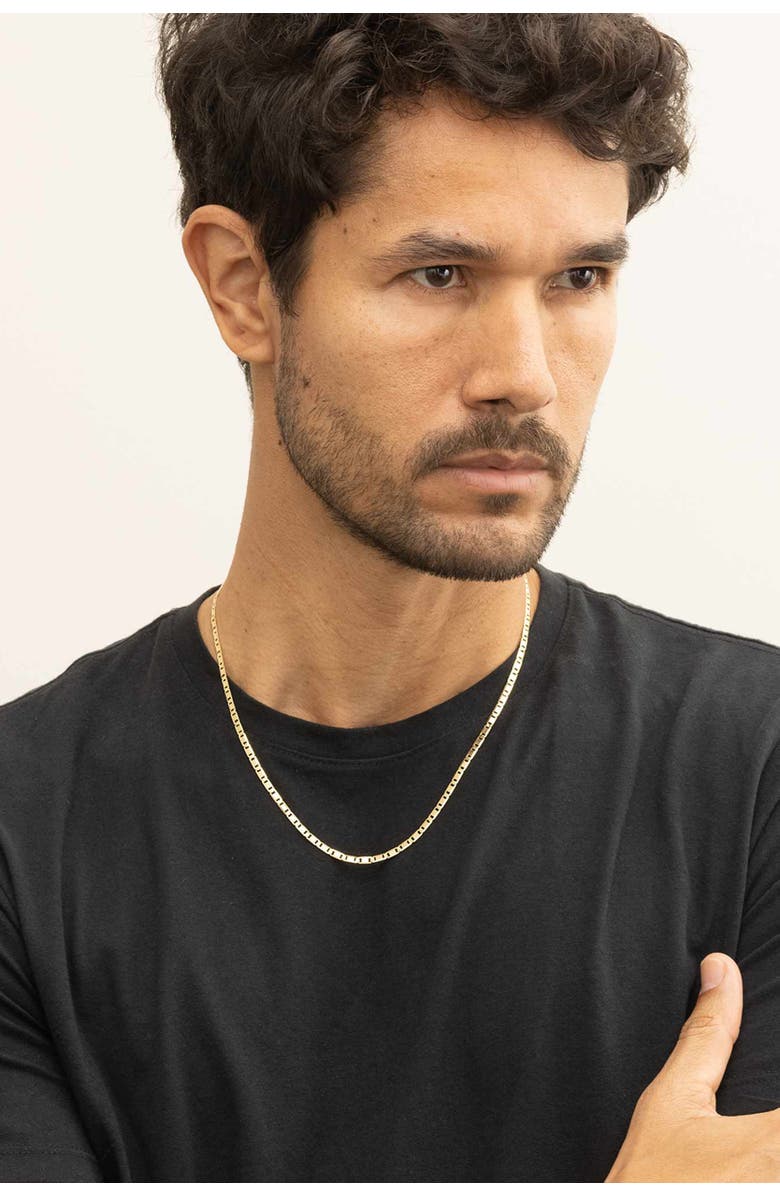 Oradina Men's Very Valentino Chain in 14K Gold, Alternate, color, Yellow Gold