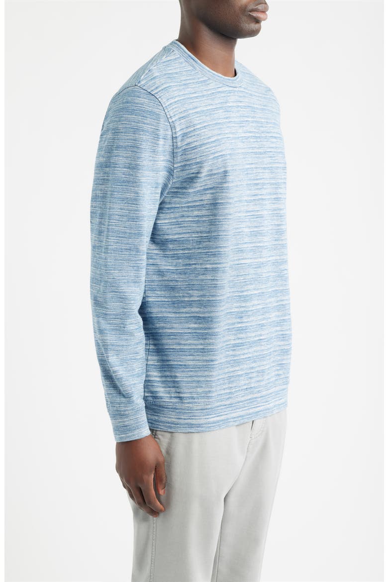 Crown Weekend Crewneck Cotton T-Shirt, Alternate, color, INDIGO