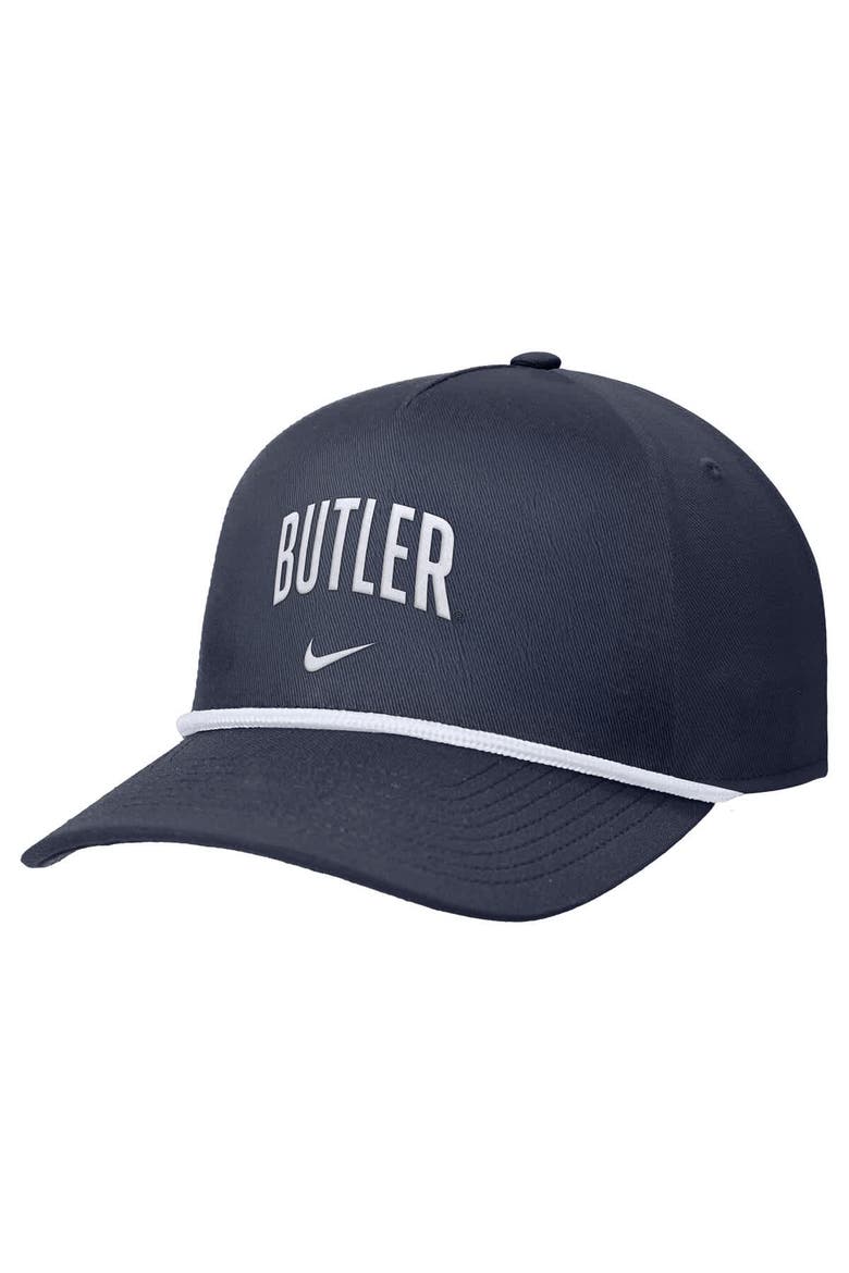 Men's Nike Navy Butler Bulldogs Rise Adjustable Hat, Main, color, Navy