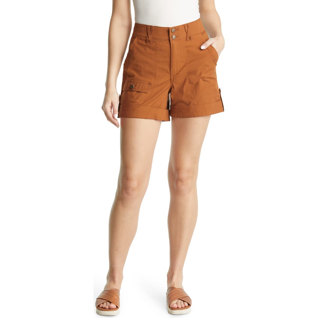 Wit & Wisdom 'ab'solution High Waist Utility Shorts In Pecan