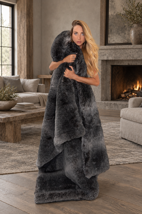 Alpine Faux Fur Throw Blanket