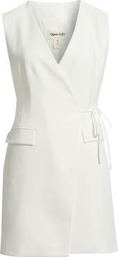 Open Edit Icon Blazer Wrap Dress