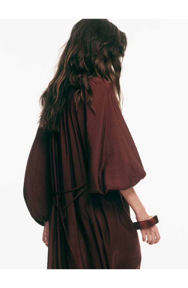 H&M Oversized Tunic Dress, Alternate, color, Dark Brown