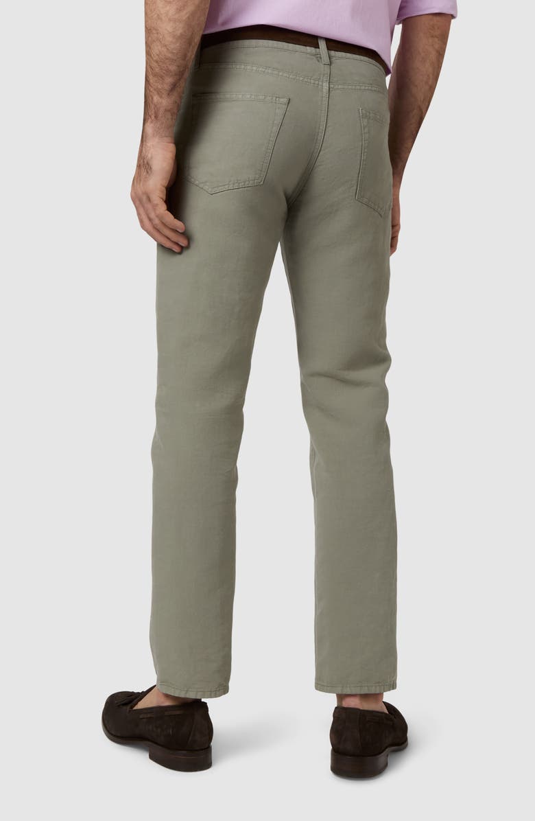 Sid Mashburn Slim Straight Leg 5 Pocket Pants, Alternate, color, Sage Canvas