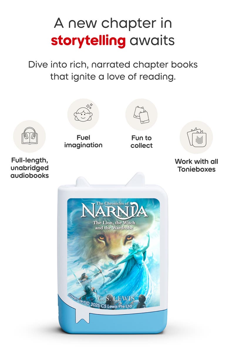 tonies Set of 4 'Chronicles of Narnia' Audiobook Bundle, Alternate, color, White Multi