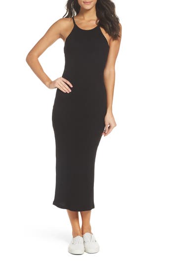 French Connection Tommy Body-con Midi Dress In Black