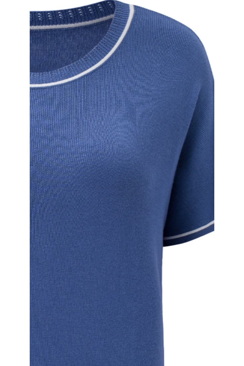 Lightweight Soft Knit Crewneck Top, Alternate, color, Blue