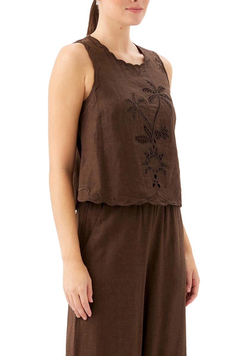 FIFTEEN TWENTY Elina Embroidered Sleeveless Top, Alternate, color, 