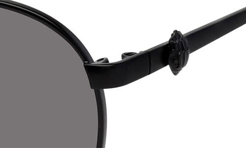 Kurt Geiger London 51mm Round Sunglasses In Matte Black/smoke