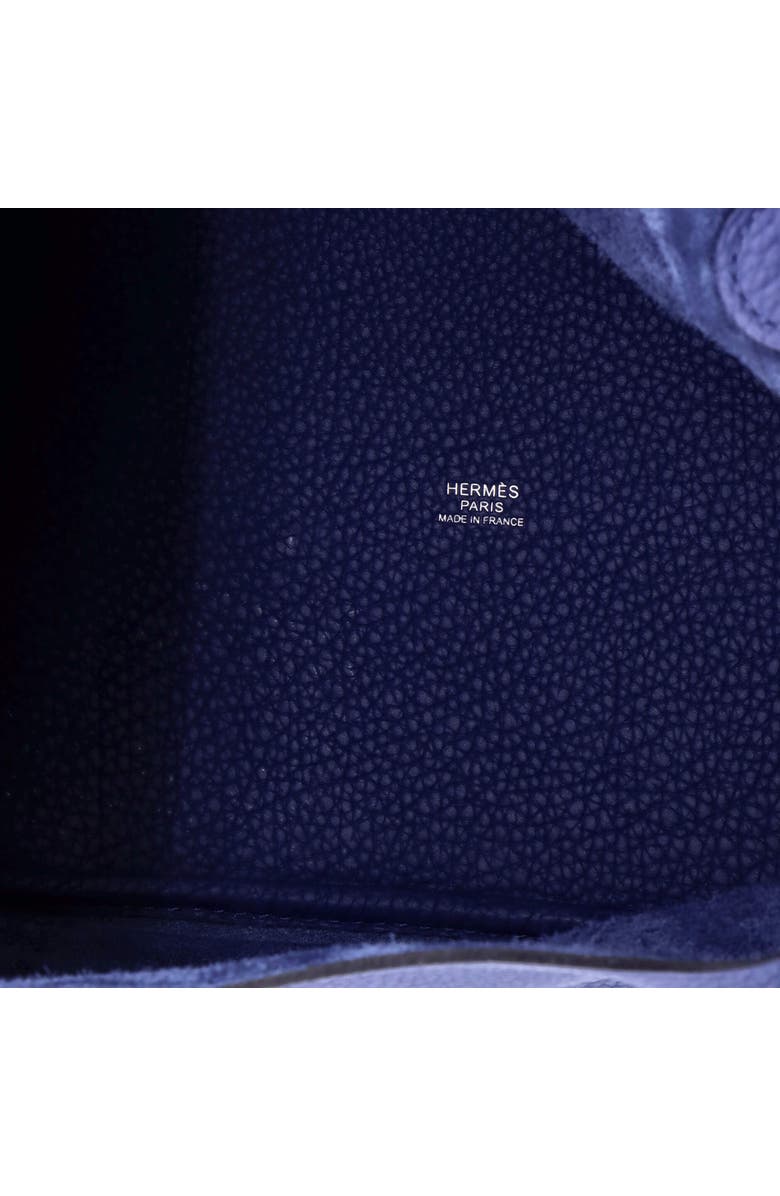 Pre-Owned Hermes Picotin Lock Bag Clemence MM, Alternate, color, Bleu Brighton