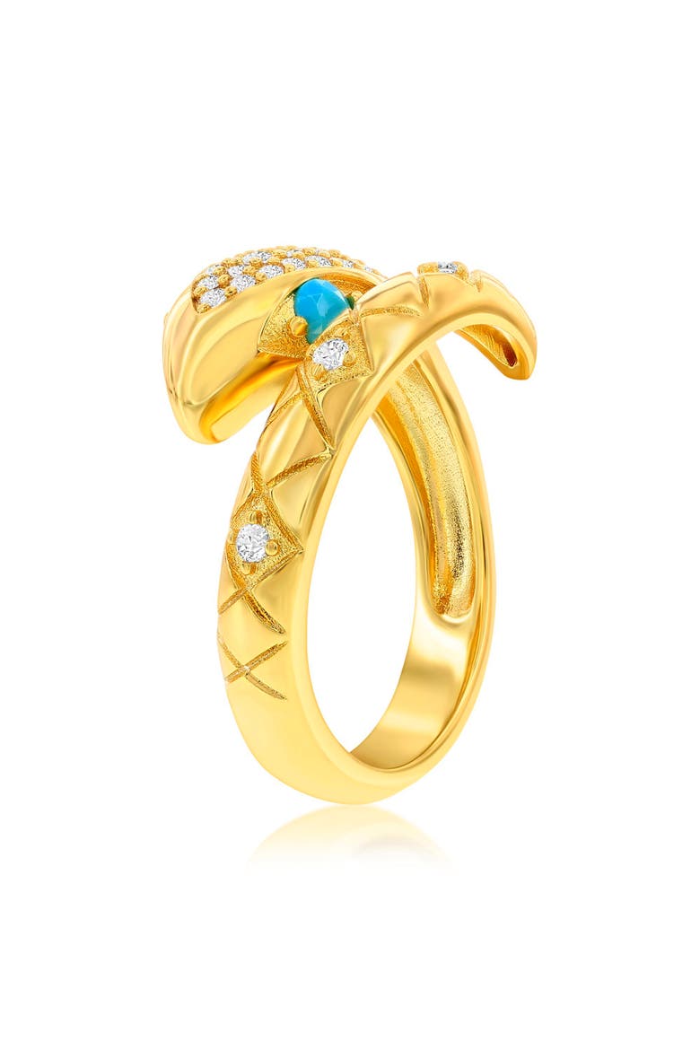 Gold-Tone Snake Ring, Alternate, color, Gold