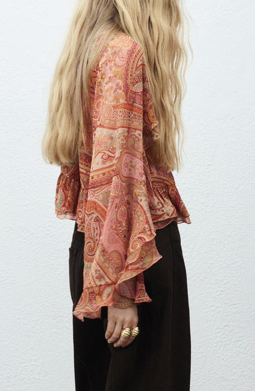 Mango Paisley Print Long Sleeve Shirt In Multi