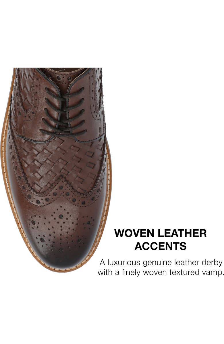 Thomas & Vine Radcliff Wingtip Derby - Wide Width, Alternate, color, Cognac