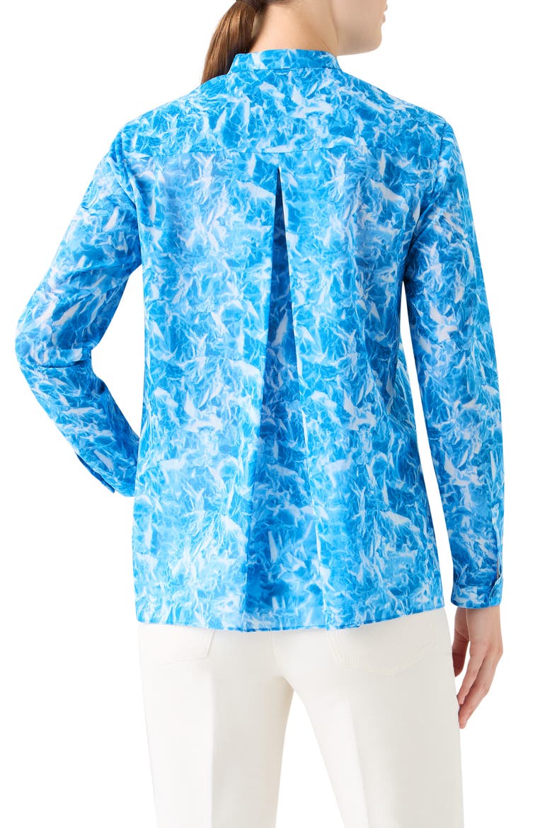 Whitecaps Cotton Voile Button-Up Shirt, Alternate, color, TWILIGHT-ECRU