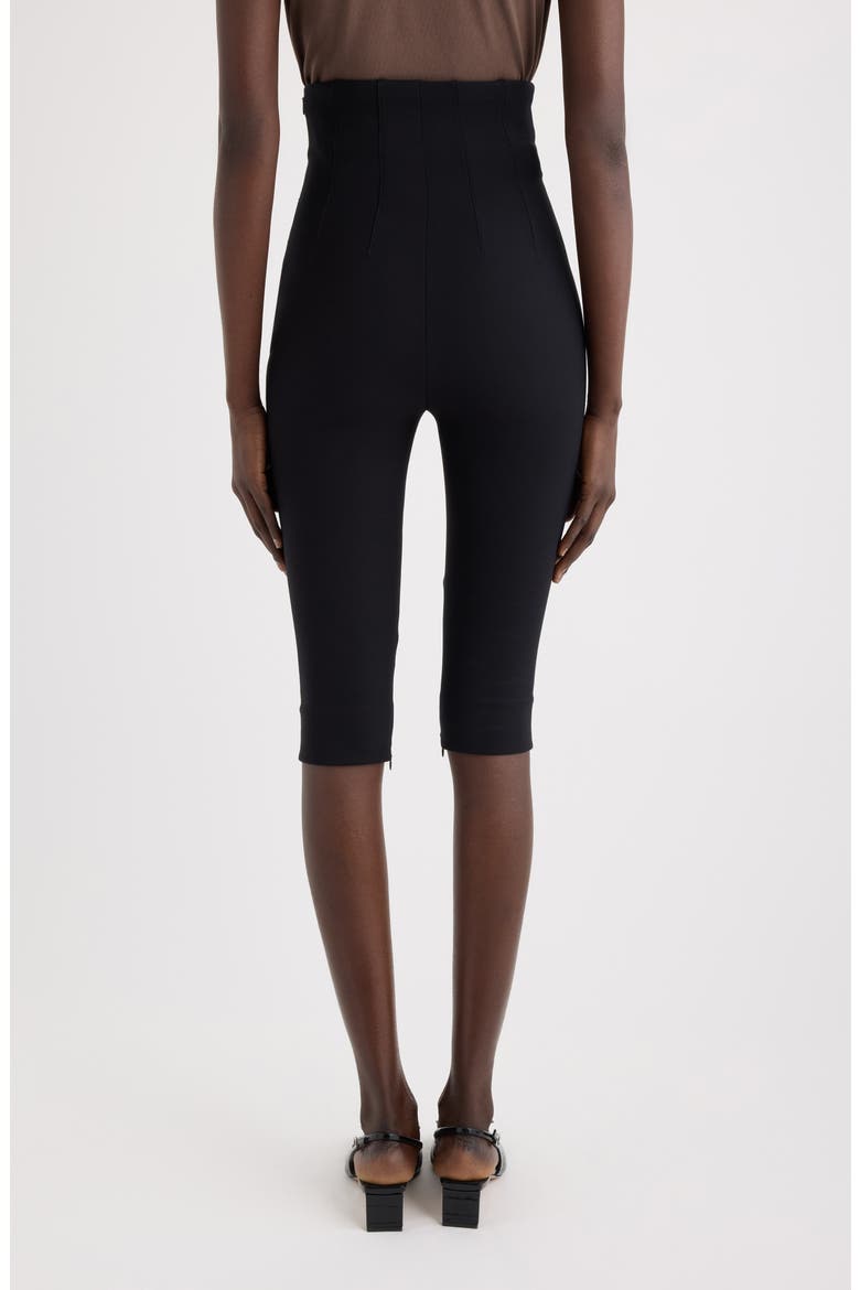 Le Pantalon Capri High Waist Pants, Alternate, color, BLACK