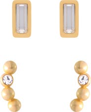 Reiss Mina Micro Set of 2 Stud Earrings