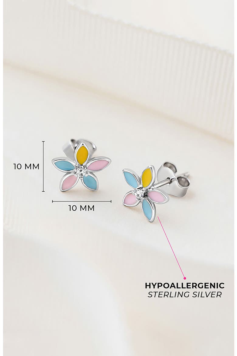 Fun Multicolor Summer Flower Earrings, Alternate, color, Yellow