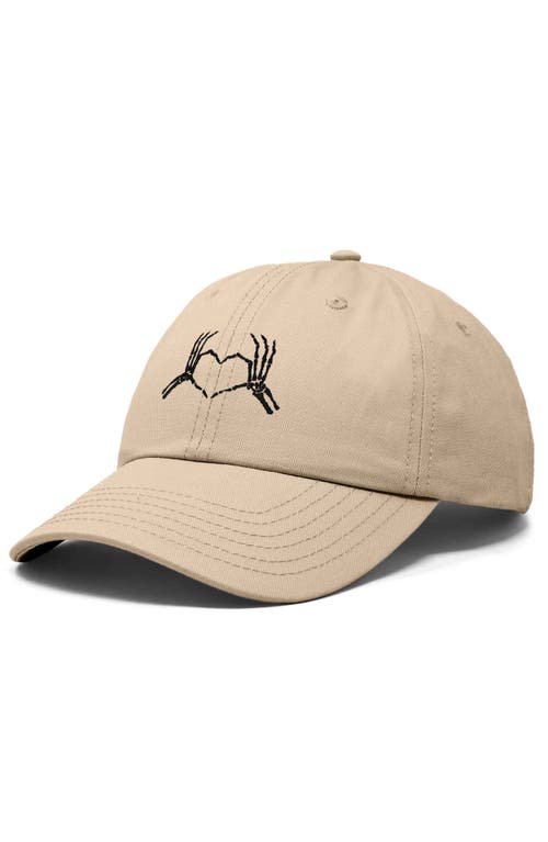 DALIX DALIX SKELETON HEART EMBROIDERED DAD HAT 