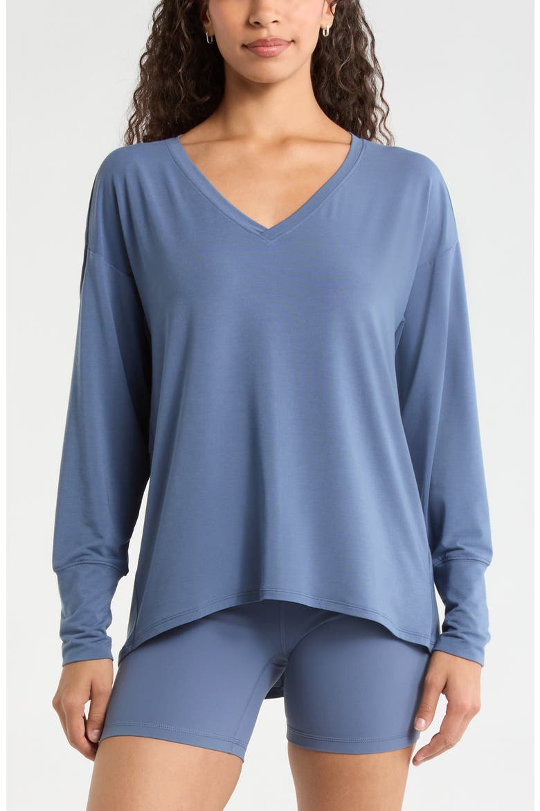 Breathe Long Sleeve T-Shirt, Main, color, BLUE VINTAGE