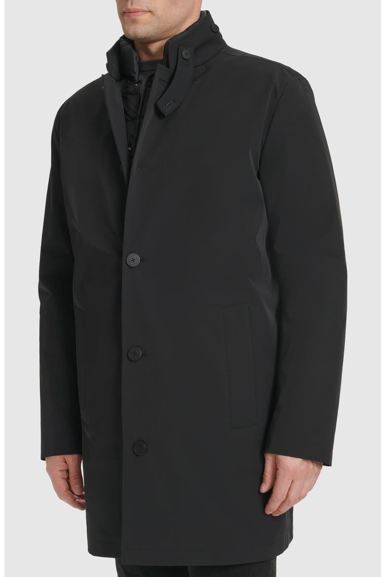 3-in-1 Water Resistant Rain Coat, Alternate, color, BLACK