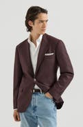 Brunello Cucinelli Mouliné virgin wool twill deconstructed blazer