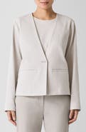 Eileen Fisher V-Neck Organic Cotton Jacket