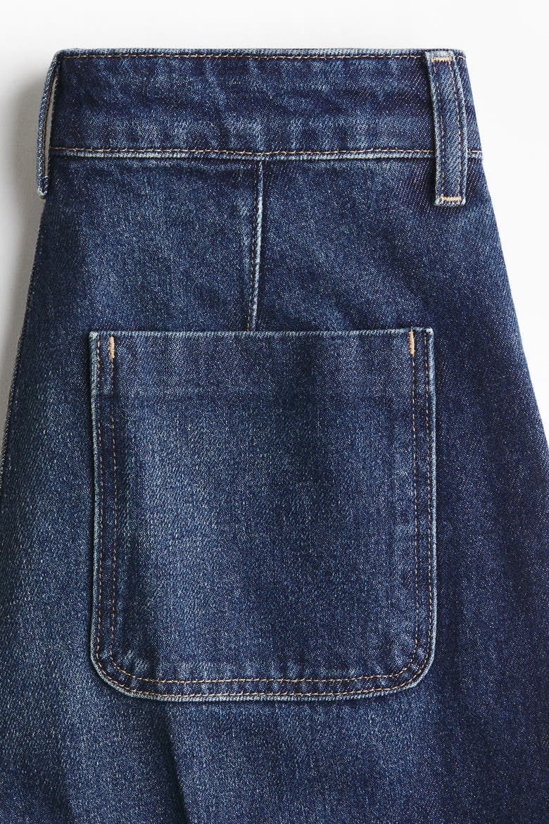 Super Wide High Jeans, Alternate, color, Dark denim blue