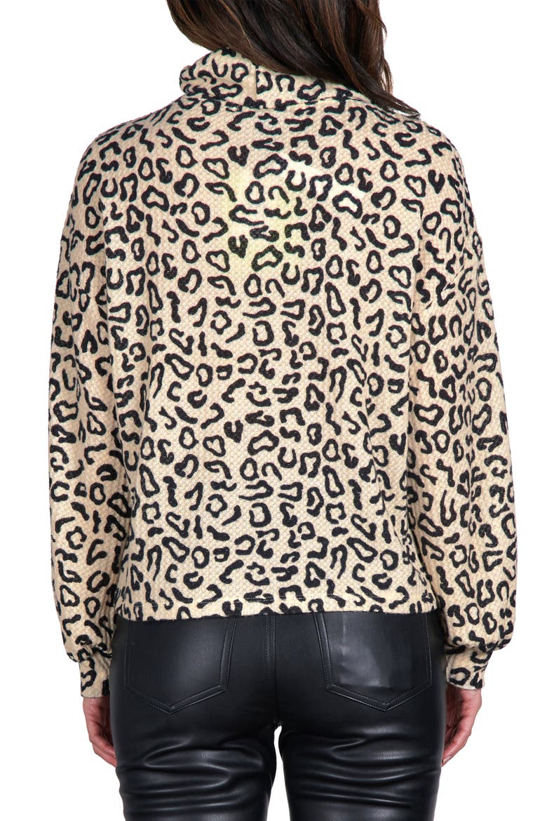 Klara Animal Print Long Sleeve Top, Alternate, color, SPOTTED