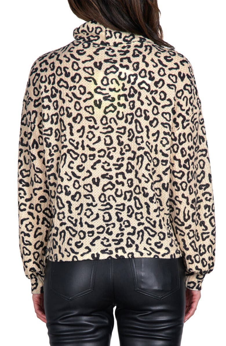 Sanctuary Klara Animal Print Long Sleeve Top, Alternate, color, 