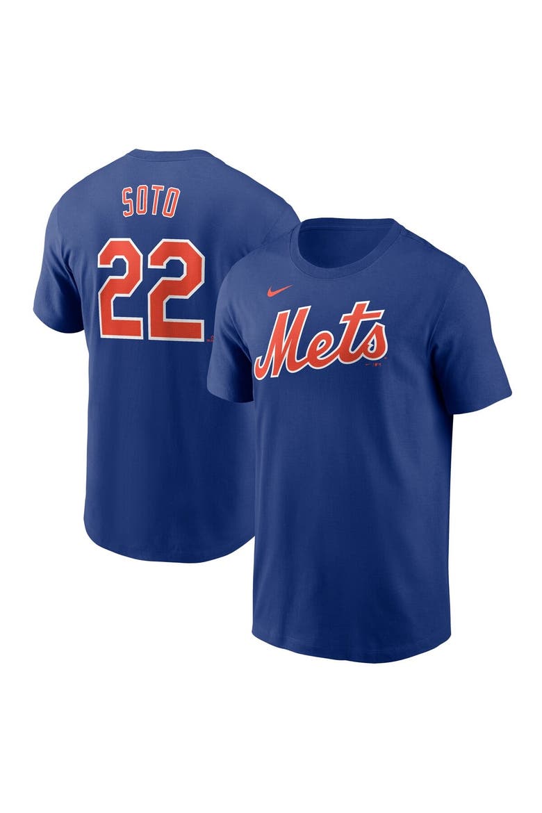 Men's Nike Juan Soto Royal New York Mets Fuse Name & Number T-Shirt, Main, color, Royal