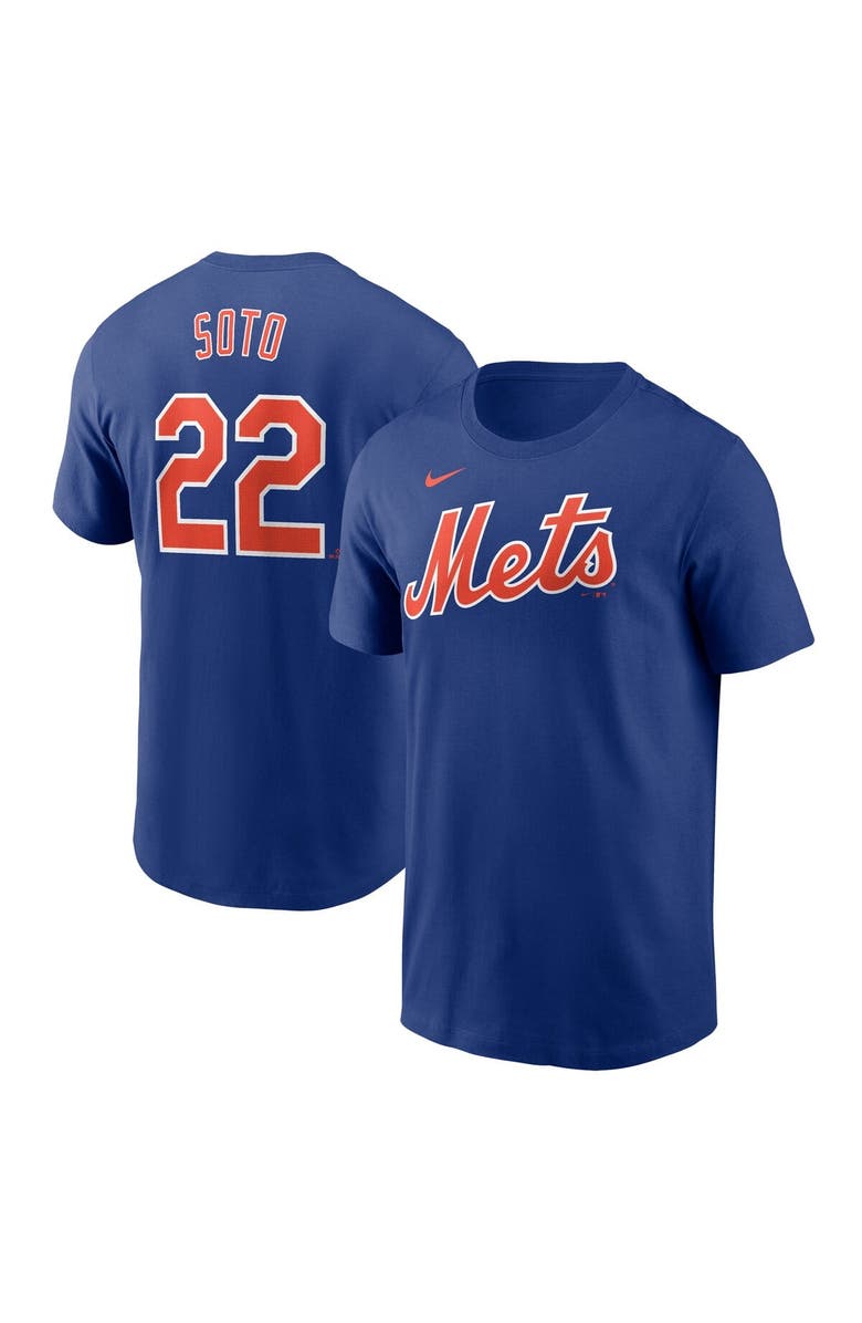 Nike Men's Nike Juan Soto Royal New York Mets Fuse Name & Number T-Shirt, Main, color, Royal
