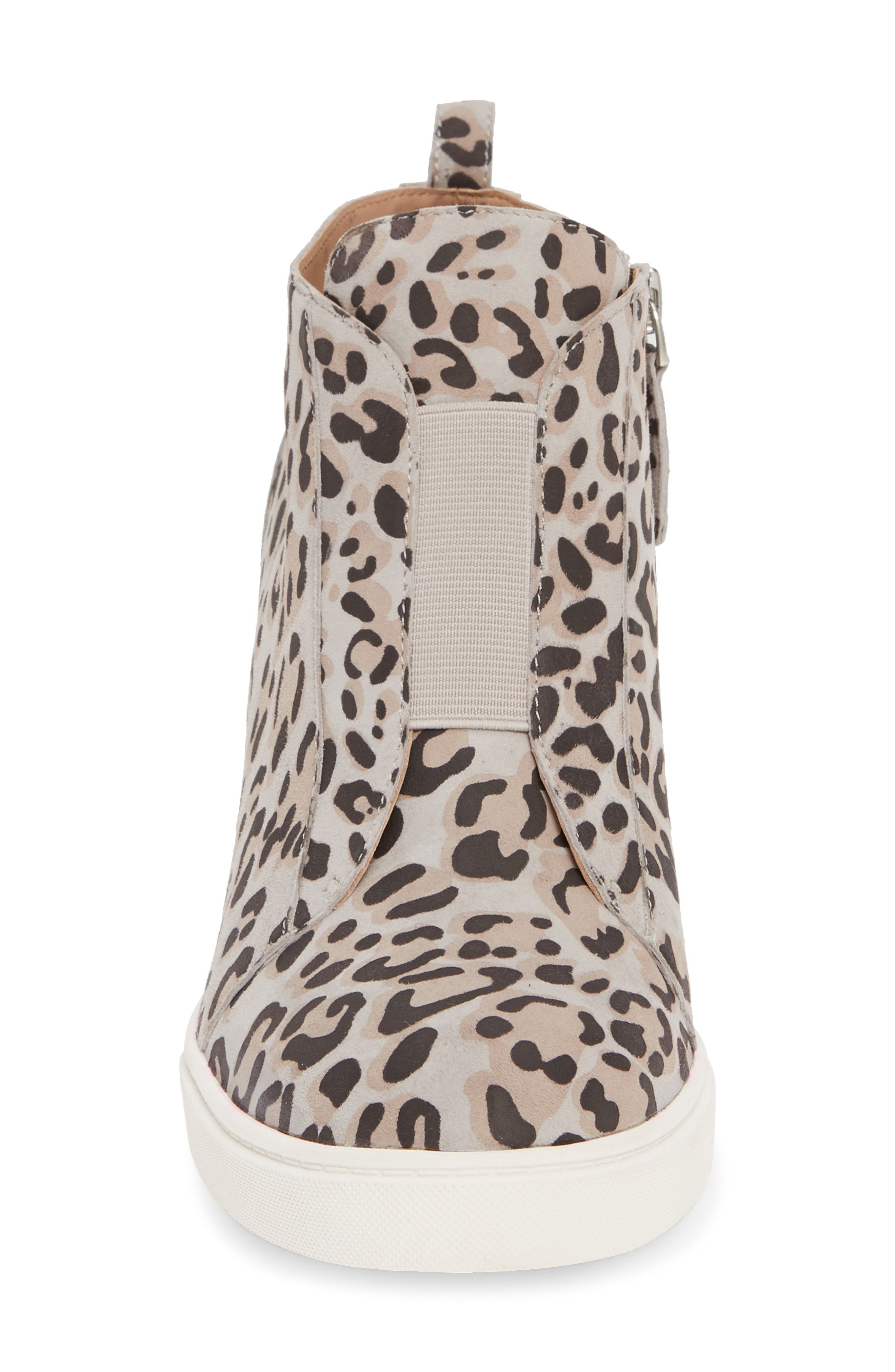 Felicia Wedge Sneaker, Alternate, color, GREY SUEDE