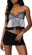 EDIKTED Joanne Mixed Gingham Camisole