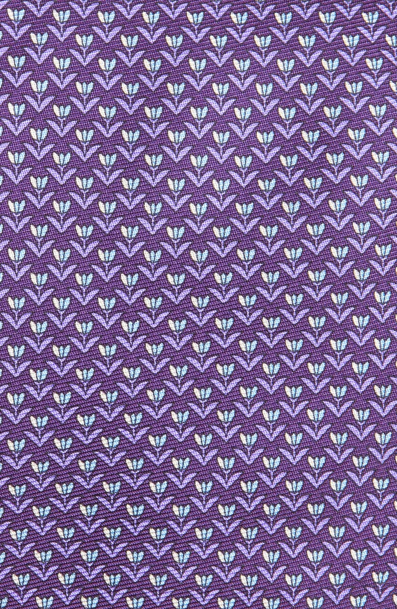 ZEGNA TIES Floral Silk Tie, Alternate, color, Purple