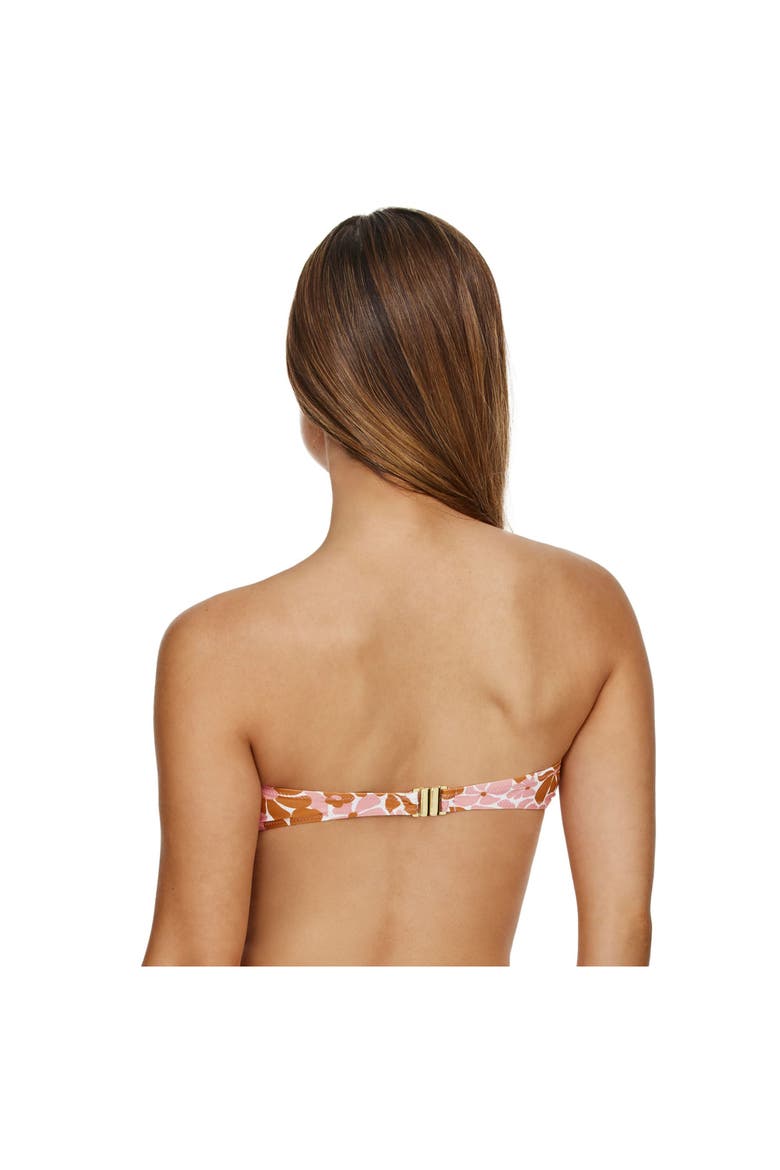 Summer Memories Bandeau Bikini Top, Alternate, color, Pink-Brown