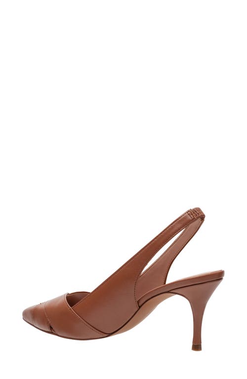 Linea Paolo Nelly Pointed Toe Slingback Pump In Cognac