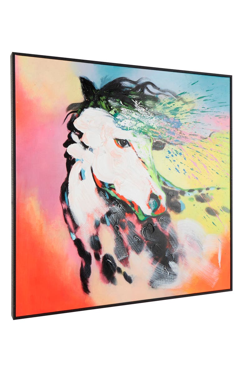 WILLOW ROW Horse Canvas Framed Wall Art, Alternate, color,