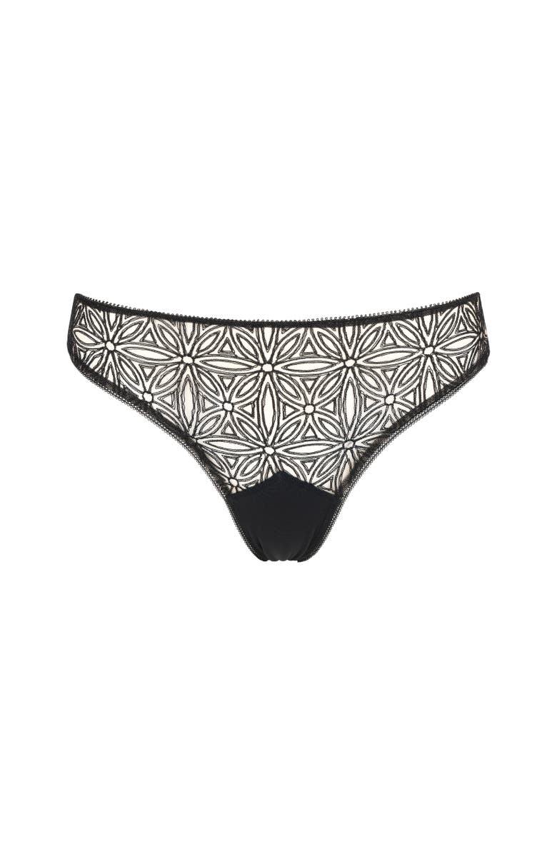 Huit Infini Lace Tanga, Main, color, Black