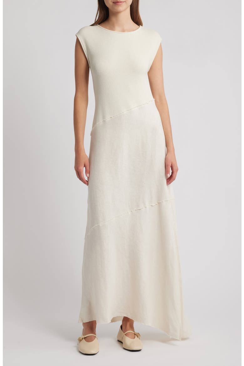 Lina Cap Sleeve Maxi Dress, Main, color, TURTLEDOVE