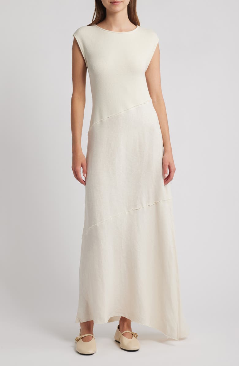 rag & bone Lina Cap Sleeve Maxi Dress, Main, color, Turtledove