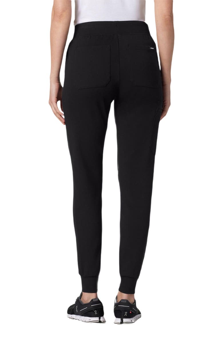 JAANUU Rubi Women's 6-Pocket Slim Knit Scrub Jogger, Alternate, color, Black