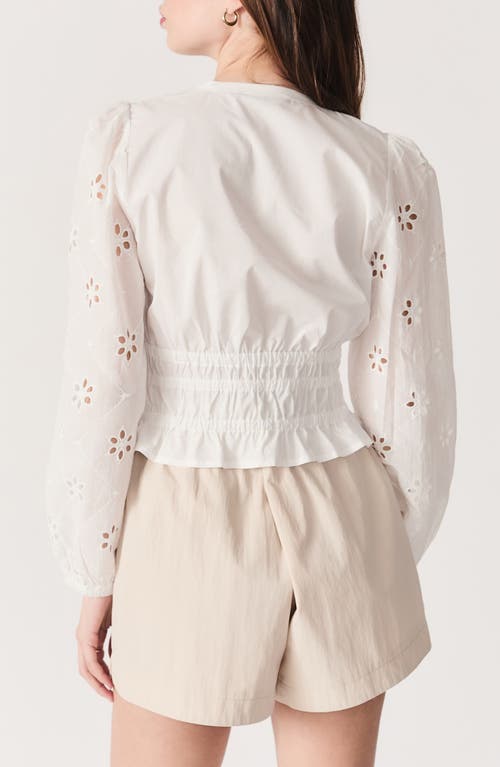 DELUC DELUC OLEIROS LONG SLEEVE COTTON TOP